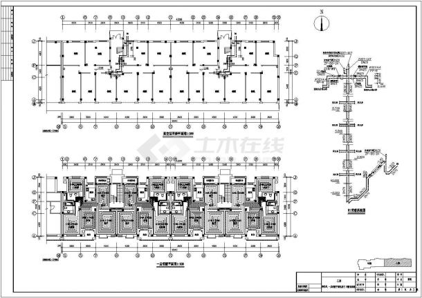 某高层住宅楼地板采暖和燃气设计图纸-图二