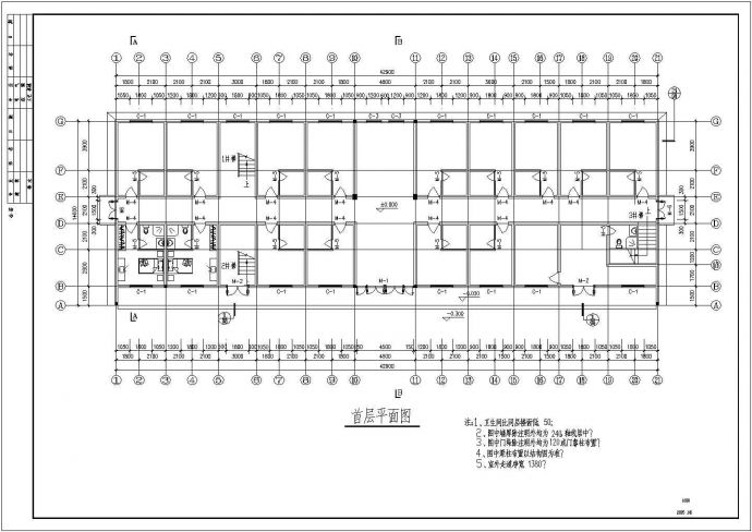 某二层居士房古建筑CAD设计图纸_图1