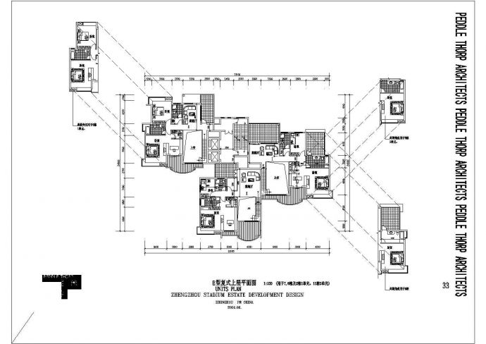 郑州某小区CAD建筑方案设计图纸_图1