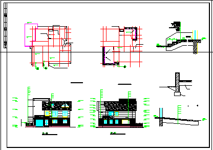 精美荷兰式别墅建筑设计施工图（节点详细）-图二
