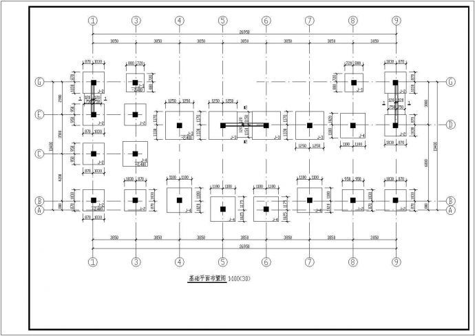 某地三层底框结构办公楼全套结构施工图_图1