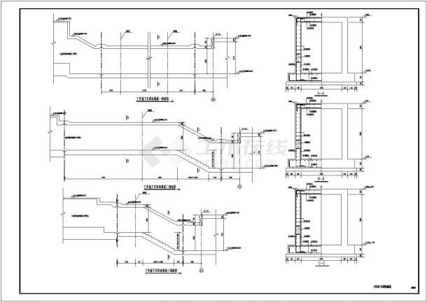 某地一层框架结构地下车库全套结构施工图-图一