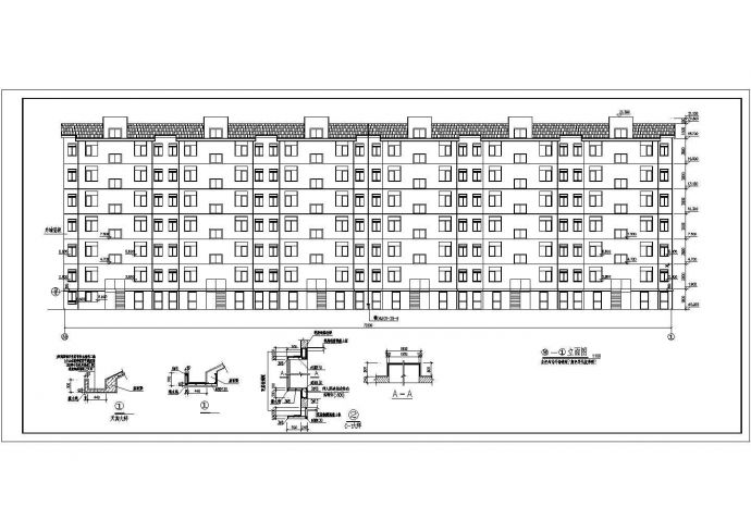 某地多层砖混结构住宅楼建筑设计施工图_图1