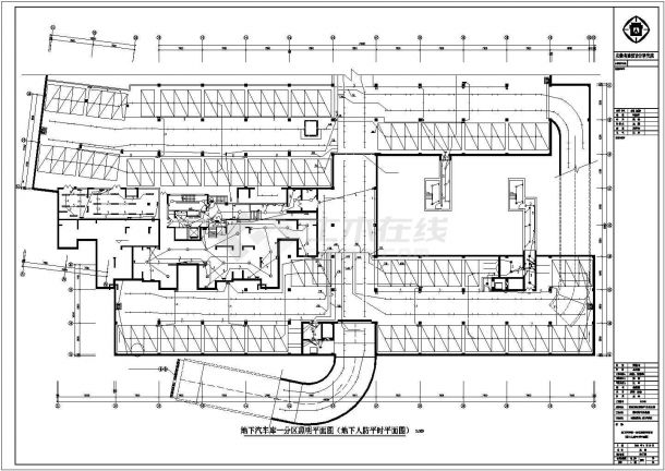高层住宅楼电气设计cad施工详图(含地下室)-图二