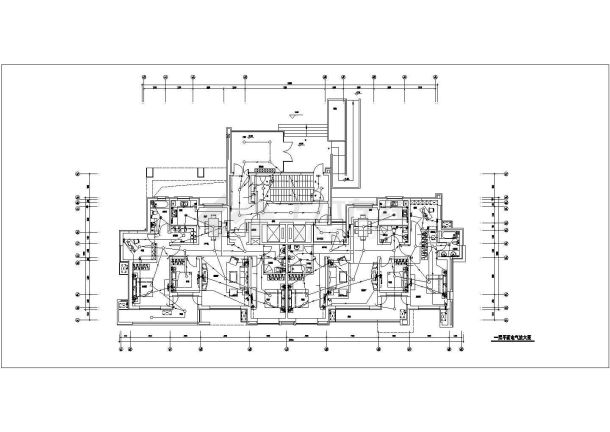 高层住宅楼电气cad全套设计施工图纸-图二