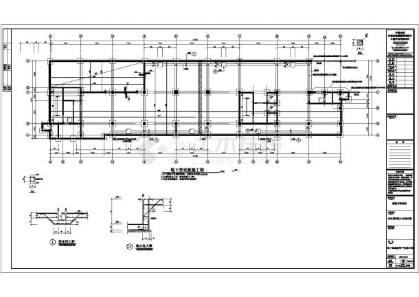 某地框架剪力墙高层商住楼结构设计施工图-图一