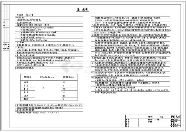 某地区精品住宅电气设计CAD施工图纸-图二