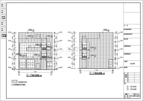 某地四层框架结构别墅建筑设计施工图-图一