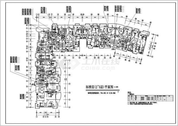 某地区某精品住宅电气设计CAD施工图纸-图二