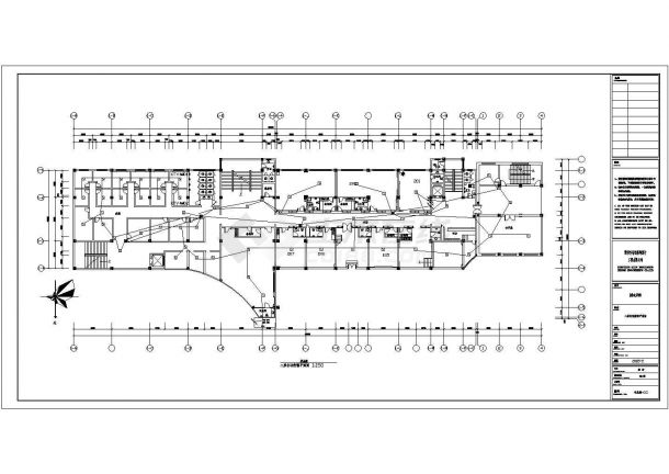 东方宾馆全套具体电气设计施工CAD图-图一