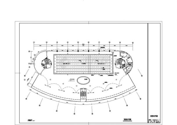 某特区体育馆电气设计全套CAD施工图-图二