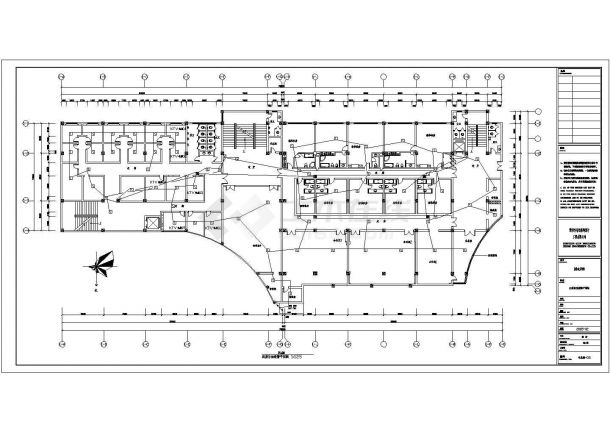 高层宾馆全套具体电气设计施工CAD图-图一