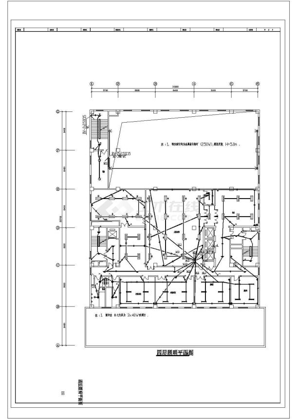 高层宾馆具体电气设计全套施工CAD图-图二