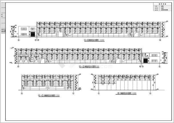 某地25米双跨轻型门式钢架厂房结构施工图(局部夹层)-图二