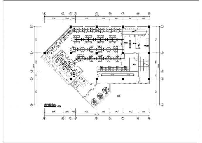 【四川】单层框架结构火锅店室内装修设计施工图_图1