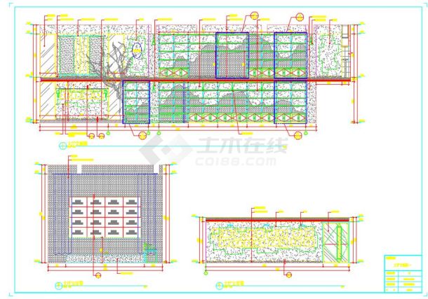 某胡桃里音乐餐厅装修CAD施工图-图一