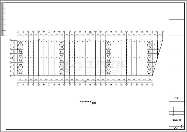 东升二厂48米跨度工程CAD设计图-图二