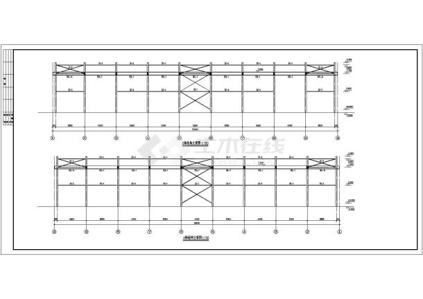 某地单层门式钢架结构厂房全套结构施工图-图一