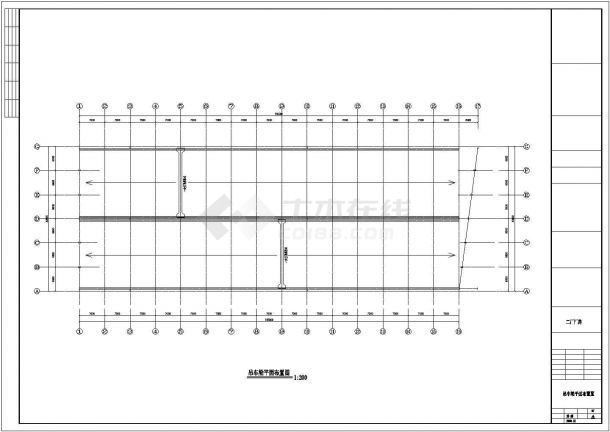 东升二厂40米跨度工程cad图纸（含设计说明）-图二