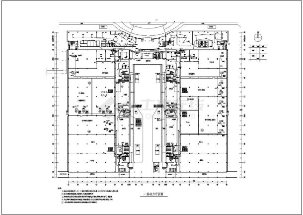 某地区小型厂房电气动力平面图（共5张）-图一