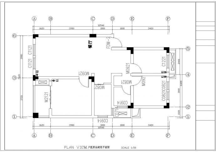 FHC样板房精装修室内设计施工图（91平方户型）_图1