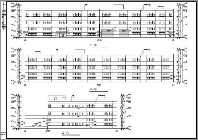 某地区四层厂房全套建筑CAD施工图_图1