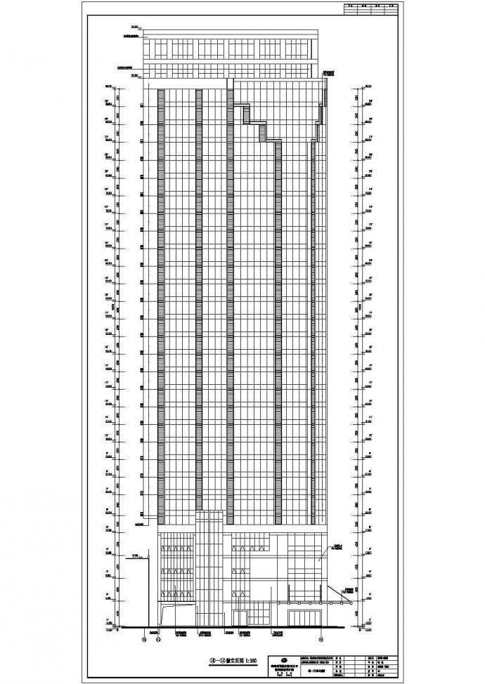 某地29层框剪结构商业办公楼建筑设计方案图_图1