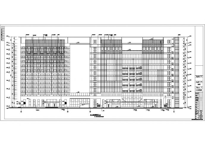 上海某地10层框剪结构综合楼建筑设计方案图_图1