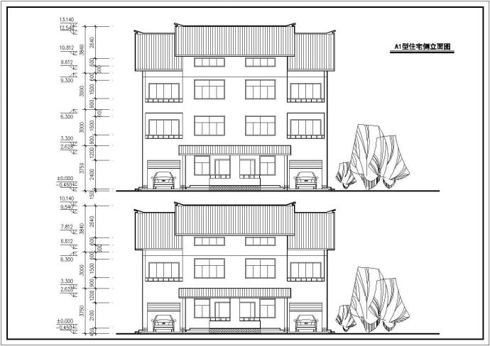 新农村住宅设计图三套建筑设计方案图_图1