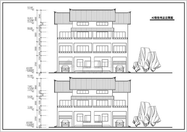 新农村住宅设计图三套建筑设计方案图-图二