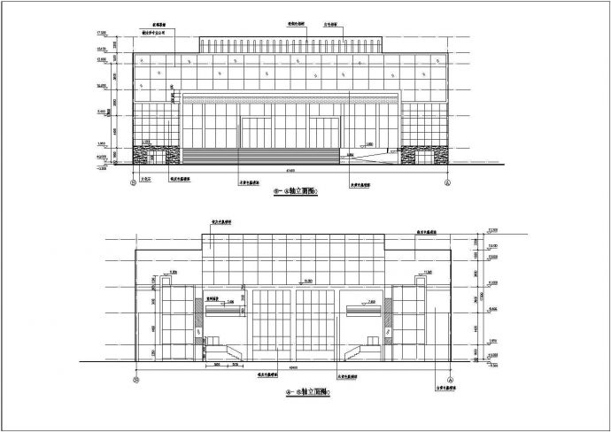 某地三层框架结构电影院建筑设计方案图_图1