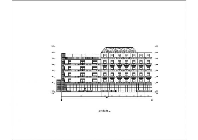 某多层中档小型旅馆建筑方案设计图_图1