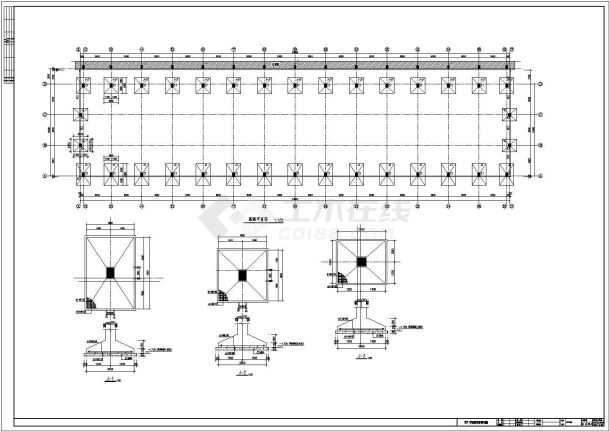 某单层排架钢结构厂房建筑设计施工图-图二