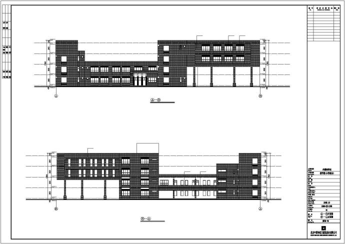 某学校四层框架结构综合教学楼建筑设计方案图_图1