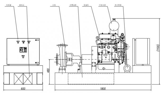 柴油机水泵外形图_图1