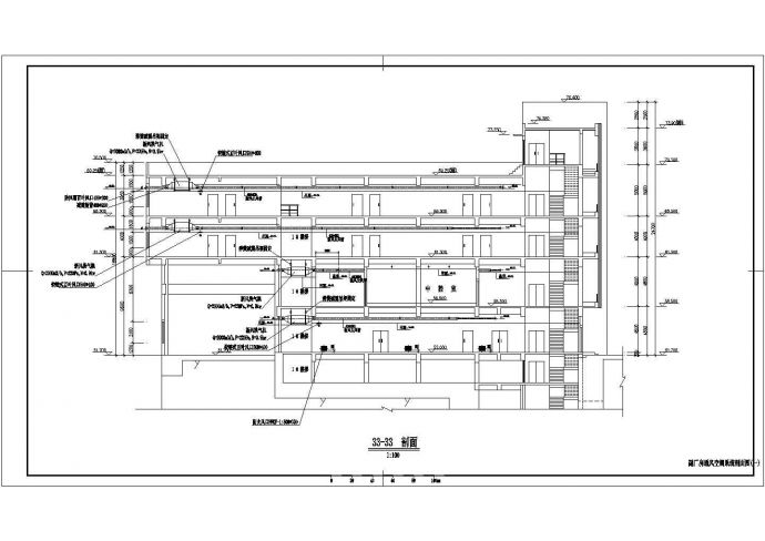 某四层电站变频多联空调设计方案图_图1