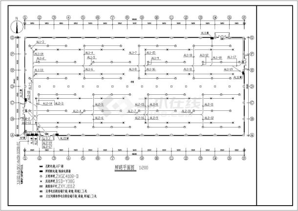 某地区小型厂房电气施工图纸（含设计说明）-图二