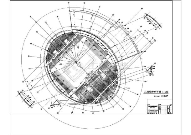 徐州师范大学建筑方案设计体育馆给排水设计图-图二