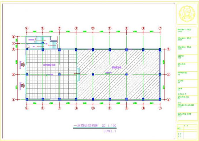 大型超市室内装修设计CAD布置图_图1