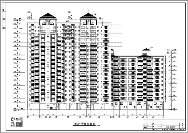 某地18层剪力墙结构住宅楼建筑设计方案图-图一