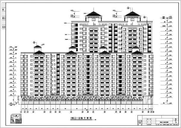 某地18层剪力墙结构住宅楼建筑设计方案图-图二
