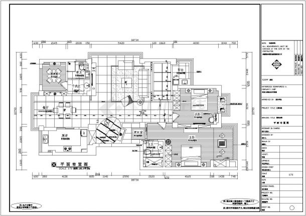江苏望江苑设计方案及施工全套CAD图纸-图二