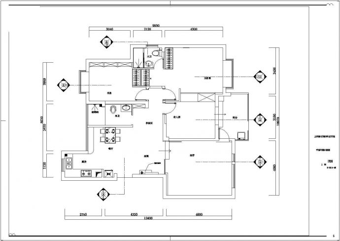 上林春天施工设计方案全套CAD平面图_图1