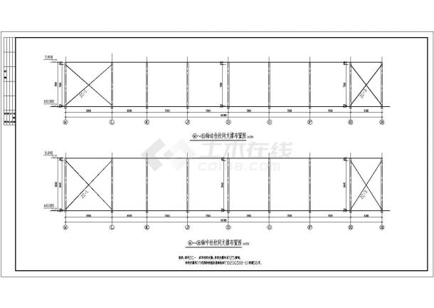 本田展厅建筑结构CAD设计图（全套）-图二