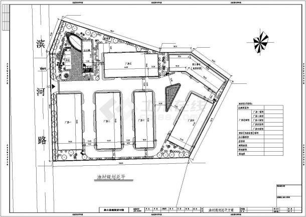 某城乡厂区建筑规划设计方案CAD图纸-图一
