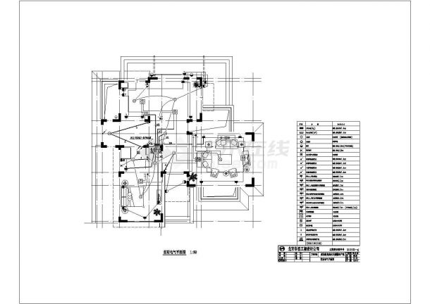 华北地区一栋二层别墅电气设计施工图-图一