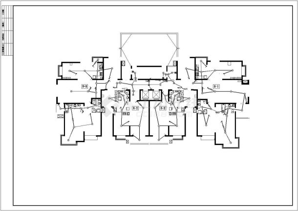 某地区33层住宅电气全套施工设计图-图一