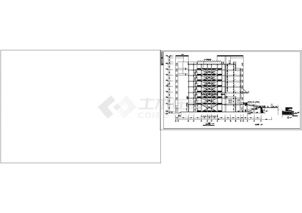 某教学楼建筑全套cad施工图（节点详细）-图一