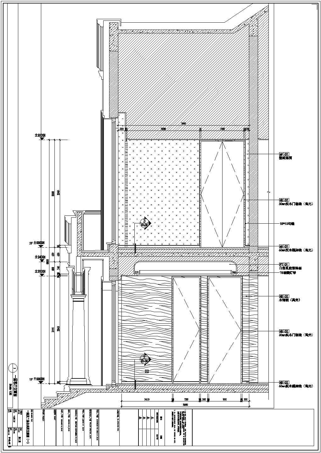 欧式(别墅)施工图一层结构设计方案及施工全套CAD图纸