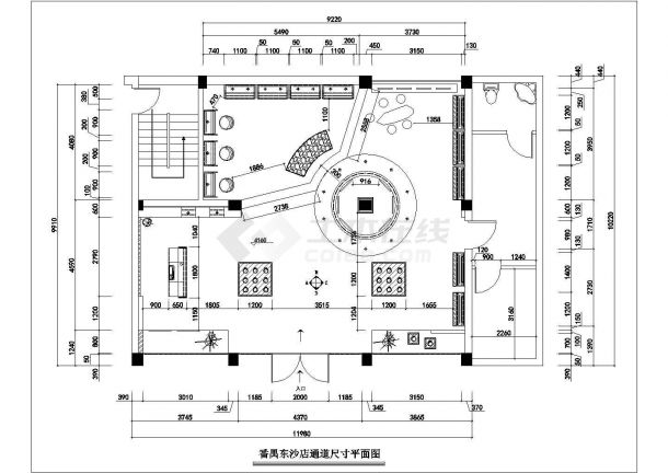 番禺店结构设计方案及施工全套CAD图纸-图二
